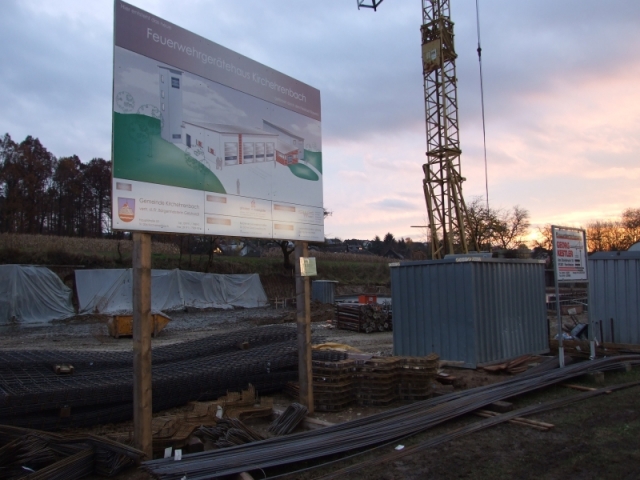 Neubau Gerätehaus - Okt./Nov./Dez. 2009